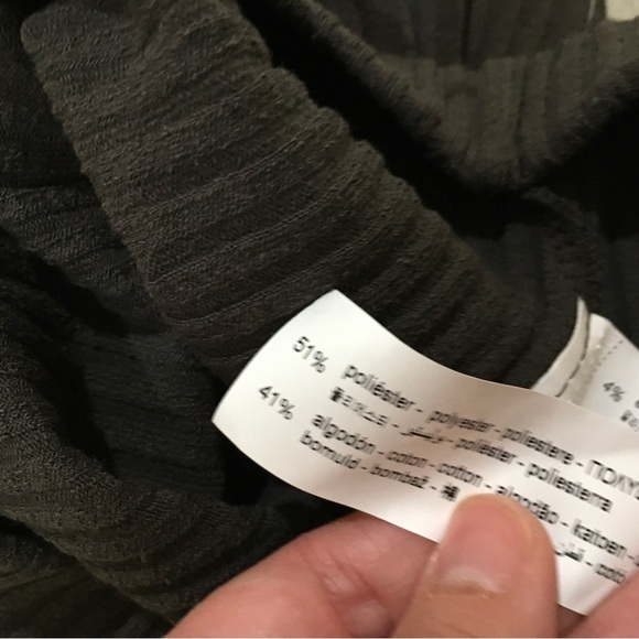 Zara ribbed Maxi skirt Knit Womens Small Dark grey High Rise New 2298/626 - Picture 6 of 8